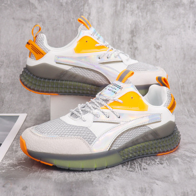 Four Seasons Men's Casual Sports Shoes Trendy Fashion Color Matching Breathable Men's Shoes