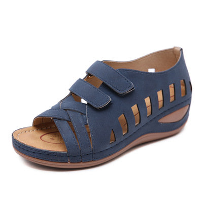 Retro Sandals Route Casual Woven Wedge Light Shoes