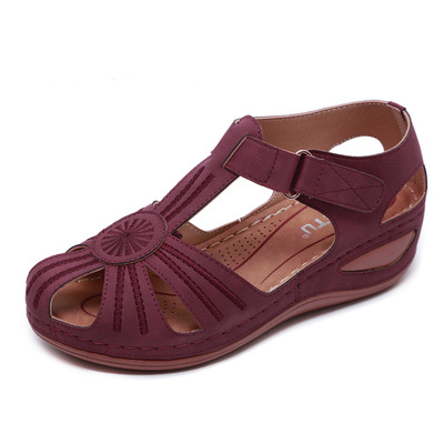 European And American Summer Retro Casual Slope With Comfortable