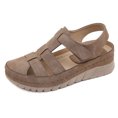 Outsole Lightweight Velcro Cross-border Stitching Leisure Slope With Baotou