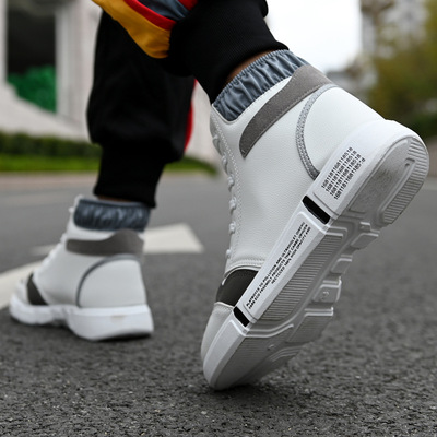 Fashion Trend New Men's Shoes Korean High-top Shoes Hip-hop Skateboard Shoes