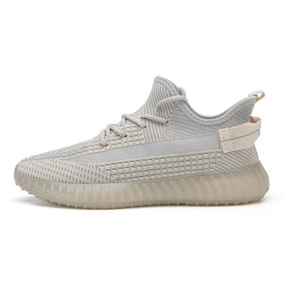 Men's And Women's Same Style Flying Woven Sneakers Popular Breathable Couple Shoes