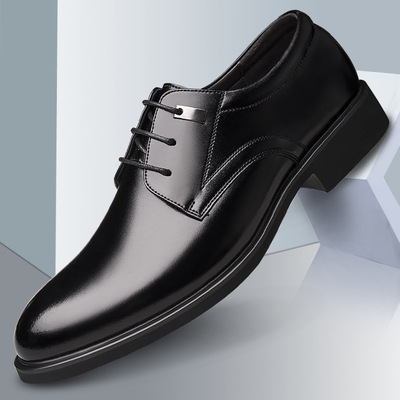 New Style Leather Shoes Men's Business Suits With Height-increasing Shoes