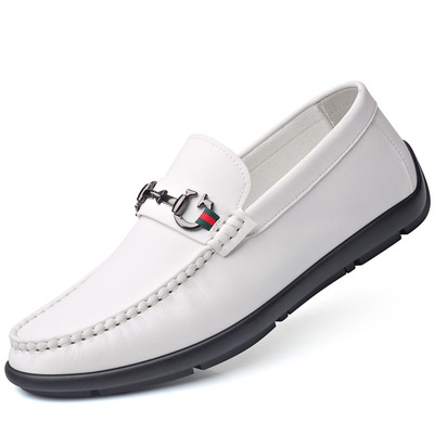 Peas Shoes Trend British Breathable Tide Shoes Comfortable Casual Leather Shoes