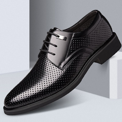 Large Size Men's Shoes Men's Inner Increased Formal Business Leather Shoes
