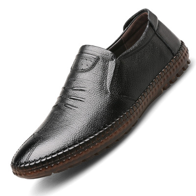 Casual Shoes Lace Up Leather Shoes Leather Moccasins
