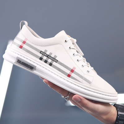 New White Shoes, Men's Trendy Casual Shoes, Summer Breathable All-match