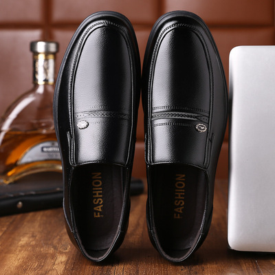 Autumn Middle-aged And Elderly Leather Shoes, Soft Sole, Soft Surface Overshoes, Casual Shoes