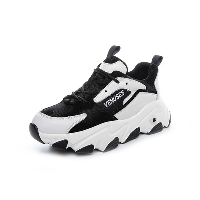 Sports Leather Old Shoes Autumn And Winter All-match Plus Velvet Women's Shoes
