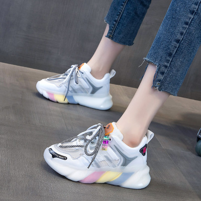 Spring Casual Daddy Sneakers Super Fire Breathable Women's Shoes
