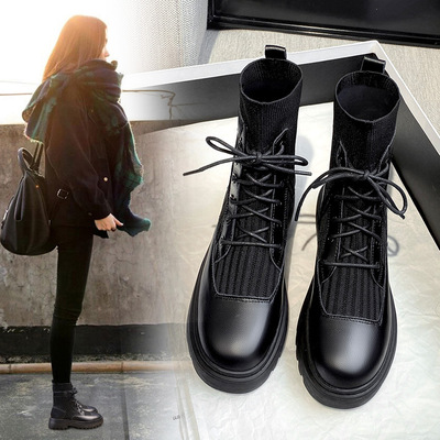Autumn Thin Breathable Boots British Style Short Boots Net Red Thin Shoes