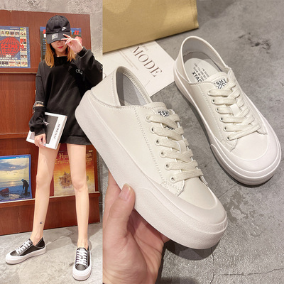 A Pedal Small White Shoes Women's Fall 2021 New Net Red Flat Casual Shoes