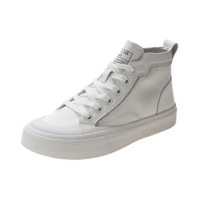 Thick-soled Increased Single Shoes High-top Breathable Student Casual High-top Sneakers