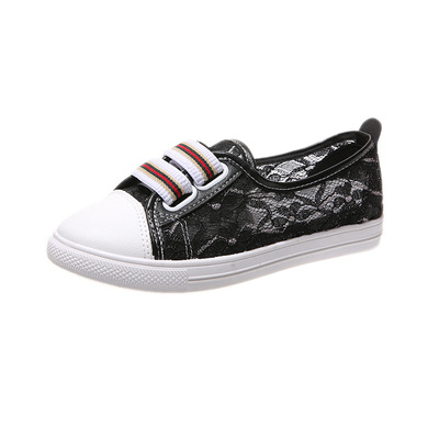 Korean Style Lace Breathable Mesh Shoes Thin Casual Canvas Shoes
