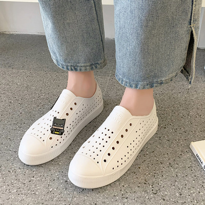 Casual Hole Shoes Women's Shoes Summer Lovers Large Size Beach Plastic Sandals Sports Breathable Rain Boots