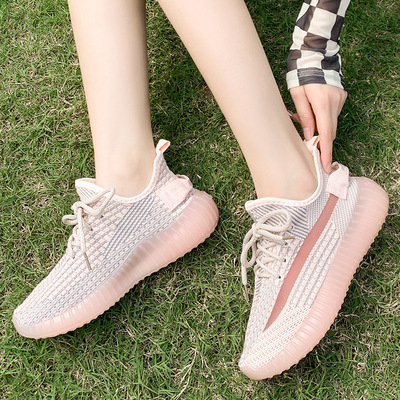New Style Running Shoes Lightweight Casual Spring And Summer Flying Woven Coconut Women's Shoes