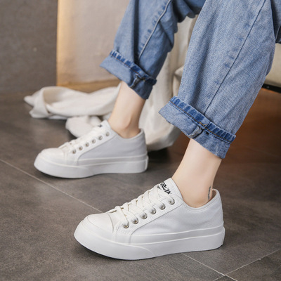 New Korean Style Canvas Shoes Student Thick Bottom Retro