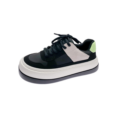 New Autumn Korean Student Canvas Shoes With Thick Soles