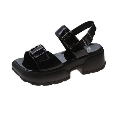 Net Red Sponge Cake Flat Student Fashion Roman Beach Shoes