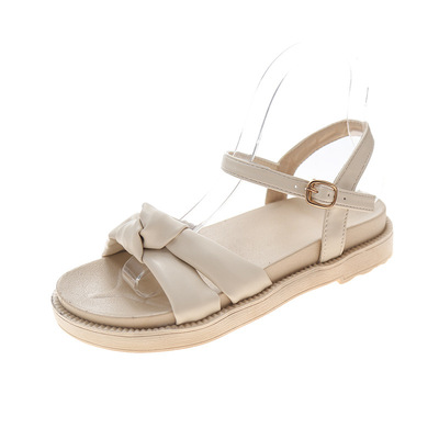 Soft Sole Sandals Fairy Style Flat Pregnant Women Shoes With Buckle Roman Shoes