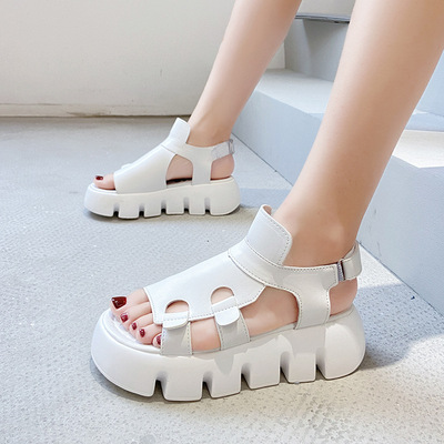 Net Red Trifle Sole Open Toe Piano Sole Roman Sandals