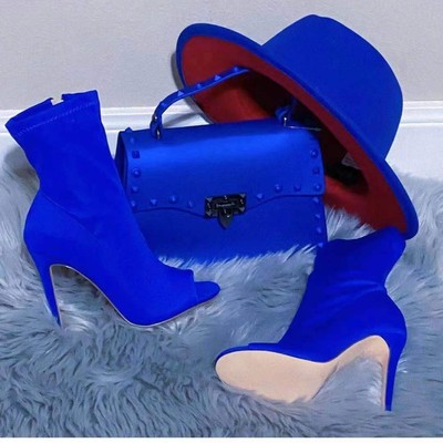 Pure Color High Heels Square Toe European And American Fashion Fashion Fish Mouth Stiletto