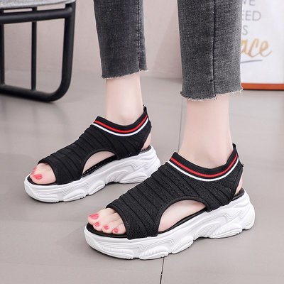 Sponge Cake Thick Bottom Summer New Casual Korean Fashion