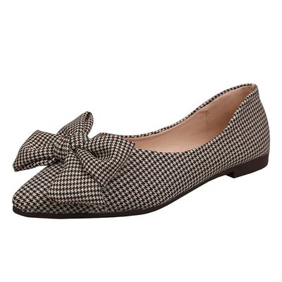 Pointed, Shallow Mouth, One Pedal, Flat Bottom, Stylish Bow-knot Lattice