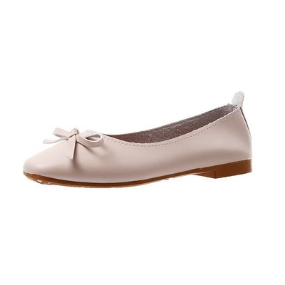 Korean Version Of Simple Bowknot Soft Bottom Flat Shoes Breathable Pregnant Women Tide