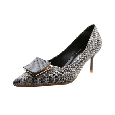  Grey 9cm Heels