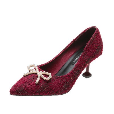 Fashion French Ladies Temperament Pointed Bow