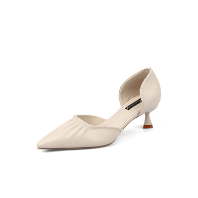 French High Heels Sexy Stiletto Women's Shoes Pointed Toe Hollow Stilettos