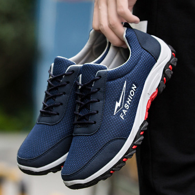 Fashion Running Casual Shoes Men's Mesh Breathable Outdoor Hiking Shoes