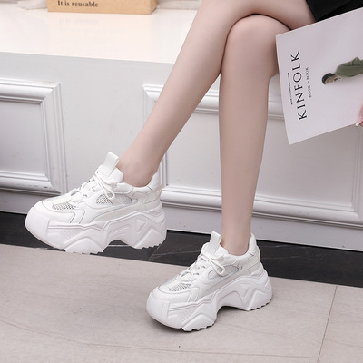 Thick-soled, Versatile, Small Mesh, Breathable Sports Shoes