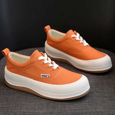 New Canvas Shoes All-match Thick-soled Student Casual Shoes