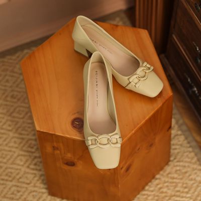  Beige Leather Shoes