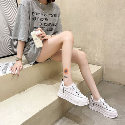 New Style Casual Women's Shoes With Thickened Sole In Sponge Cake