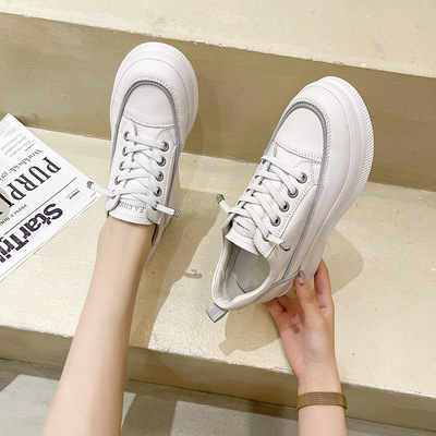 New Style Casual Women's Shoes With Thickened Sole In Sponge Cake