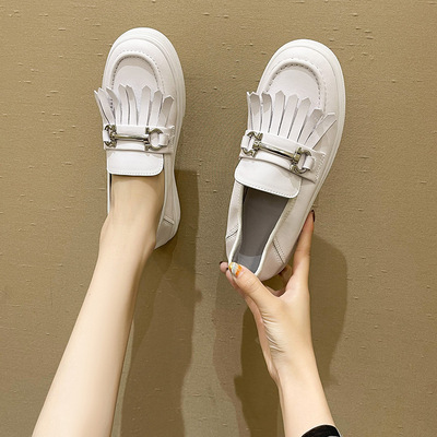 New Round Toe Fringed British Style Loafers