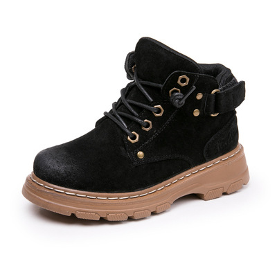 Autumn And Winter New Style Children's Fashion Casual Boys And Girls High-top Boots